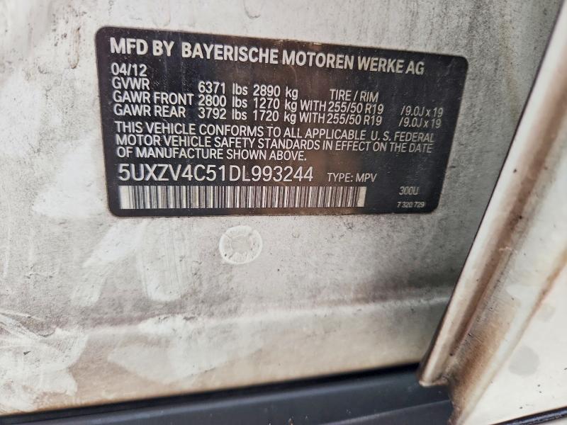 Продажа на аукционе авто 2013 Bmw X5, vin: 5UXZV4C51DL993244, номер лота: 68577966