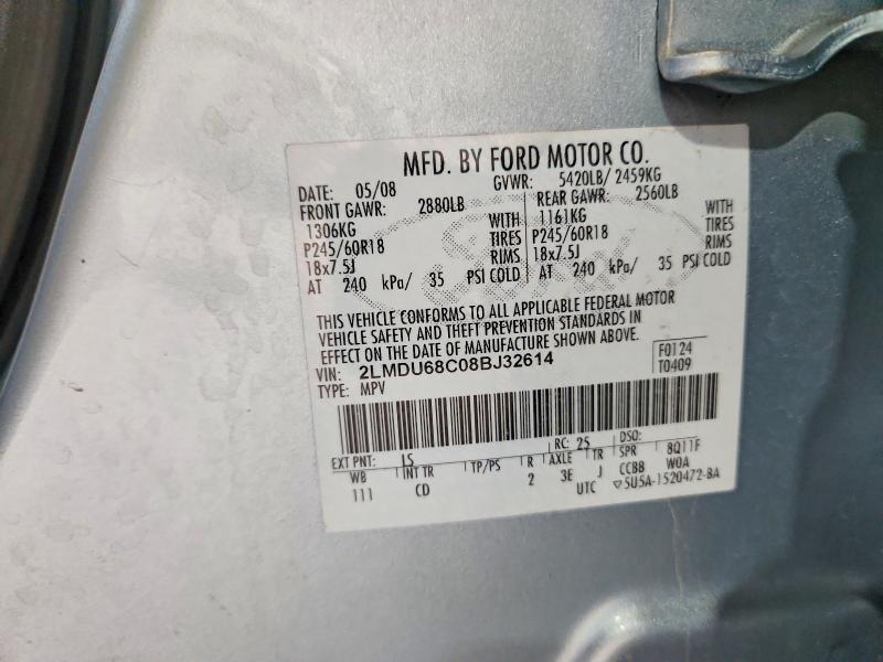 Aukcja sprzedaży 2008 Lincoln Mkx, vin: 2LMDU68C08BJ32614, numer aukcji: 68338446