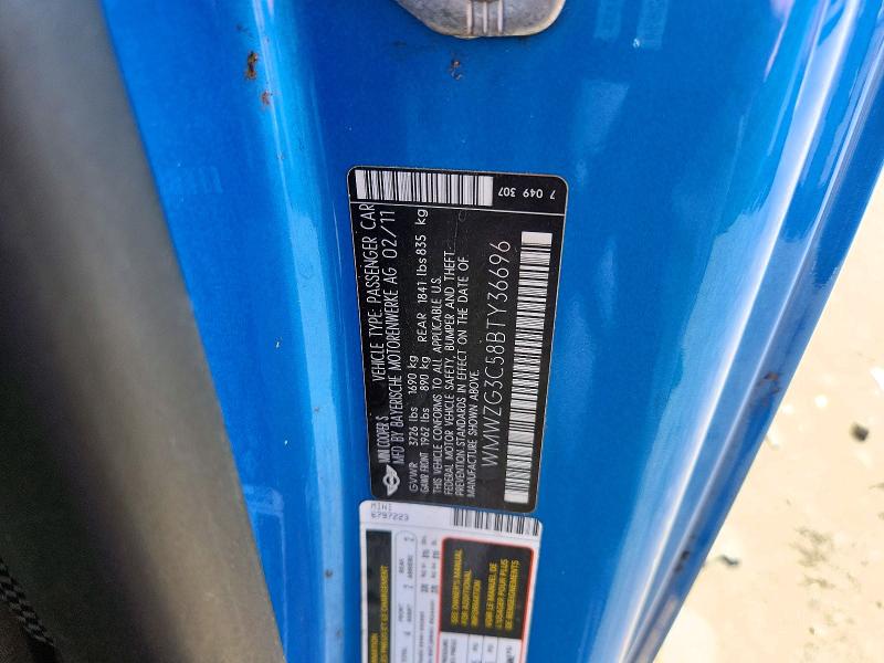 68843606 :رقم المزاد ، WMWZG3C58BTY36696 vin ، 2011 Mini Cooper مزاد بيع