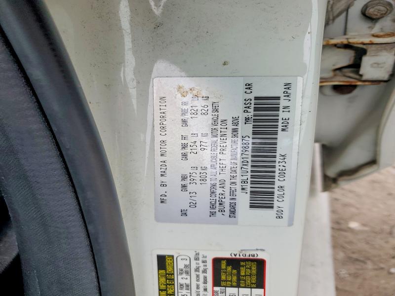 Aukcja sprzedaży 2013 Mazda 3, vin: JM1BL1U7XD1798875, numer aukcji: 70235096