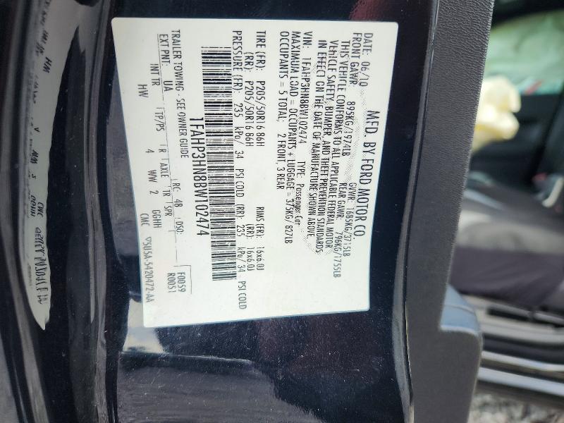 Продажа на аукционе авто 2011 Ford Focus, vin: 1FAHP3HN8BW102474, номер лота: 68172306