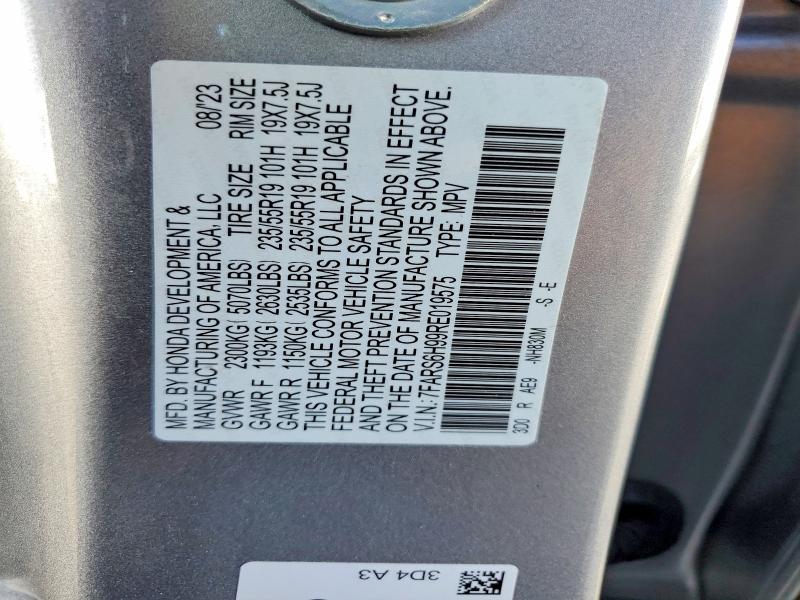 Aukcja sprzedaży 2024 Honda Cr-v, vin: 7FARS6H99RE019575, numer aukcji: 68879346