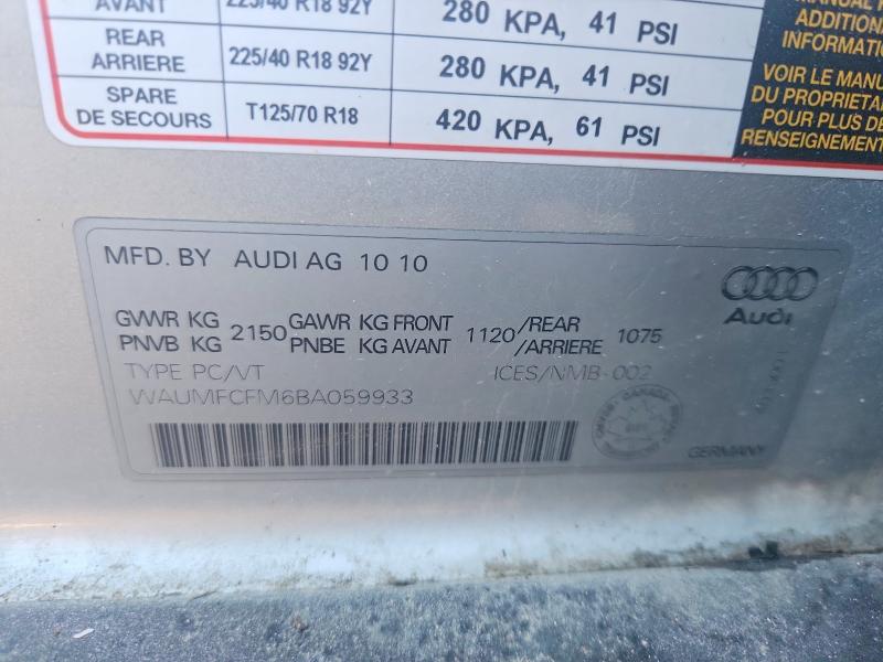 Продажа на аукционе авто 2011 Audi A3, vin: WAUMFCFM6BA059933, номер лота: 68246536