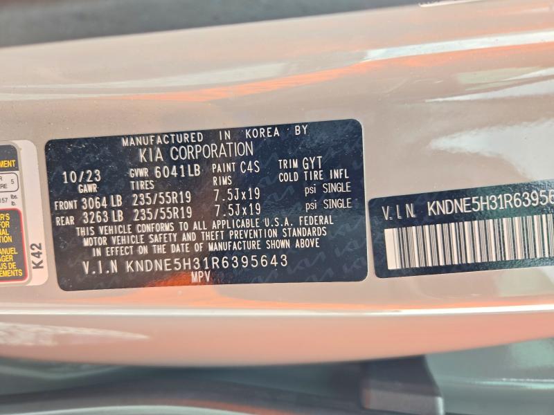 Aukcja sprzedaży 2024 Kia Carnival, vin: KNDNE5H31R6395643, numer aukcji: 70774666