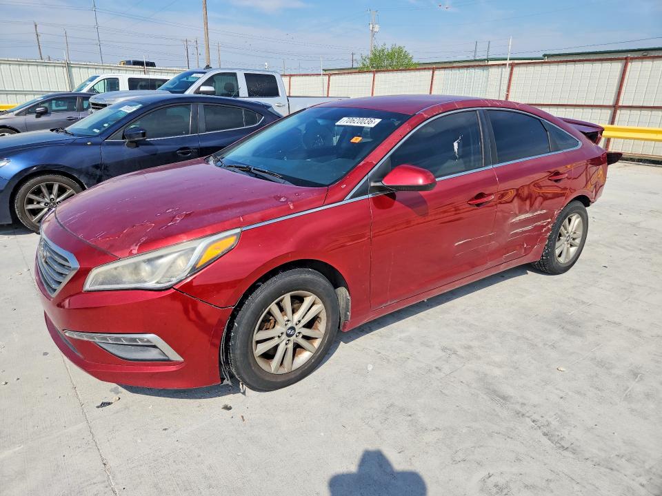 2015 Hyundai Sonata მანქანა იყიდება აუქციონზე, vin: 5NPE24AF2FH123367, აუქციონის ნომერი: 70620036