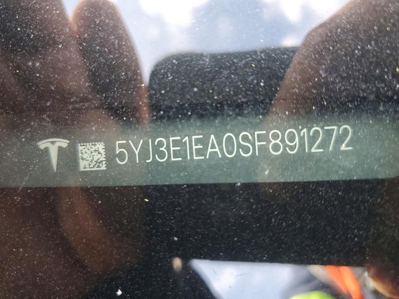 Продажа на аукционе авто 2025 Tesla Model 3, vin: 5YJ3E1EA0SF891272, номер лота: 68165516