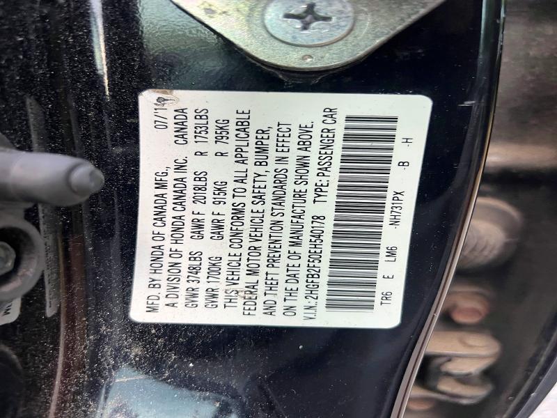 Aukcja sprzedaży 2014 Honda Civic, vin: 2HGFB2F50EH540178, numer aukcji: 68494026