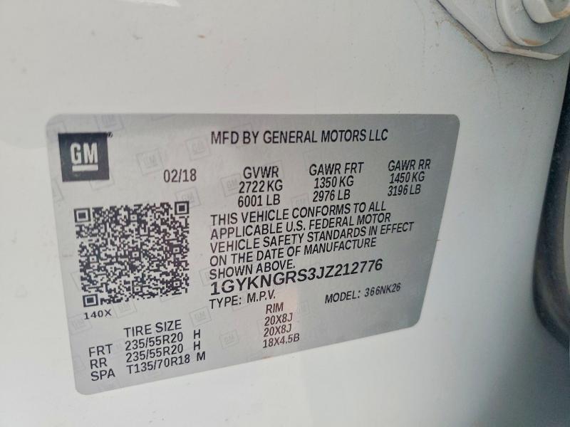 Продаж на аукціоні авто 2018 Cadillac Xt5, vin: 1GYKNGRS3JZ212776, номер лоту: 68199146