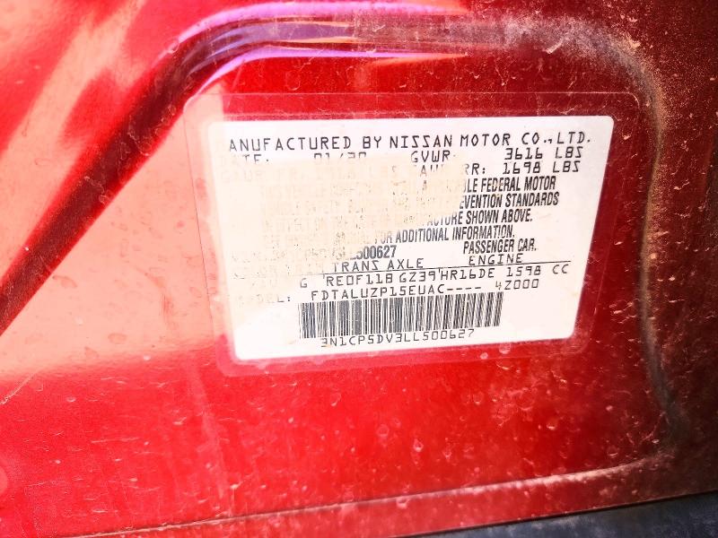 2020 Nissan Kicks მანქანა იყიდება აუქციონზე, vin: 3N1CP5DV3LL500627, აუქციონის ნომერი: 68255746
