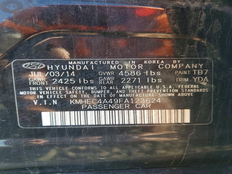 2015 Hyundai Sonata Hybrid მანქანა იყიდება აუქციონზე, vin: KMHEC4A49FA123624, აუქციონის ნომერი: 69708886