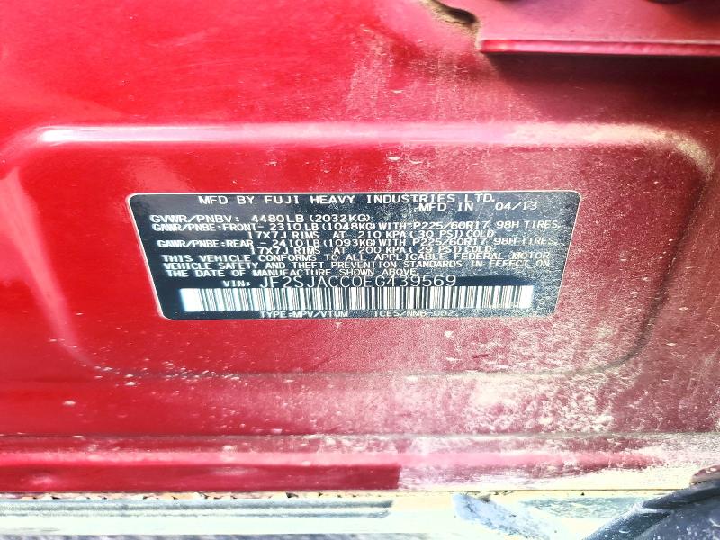 Aukcja sprzedaży 2014 Subaru Forester, vin: JF2SJACC0EG439569, numer aukcji: 68664536