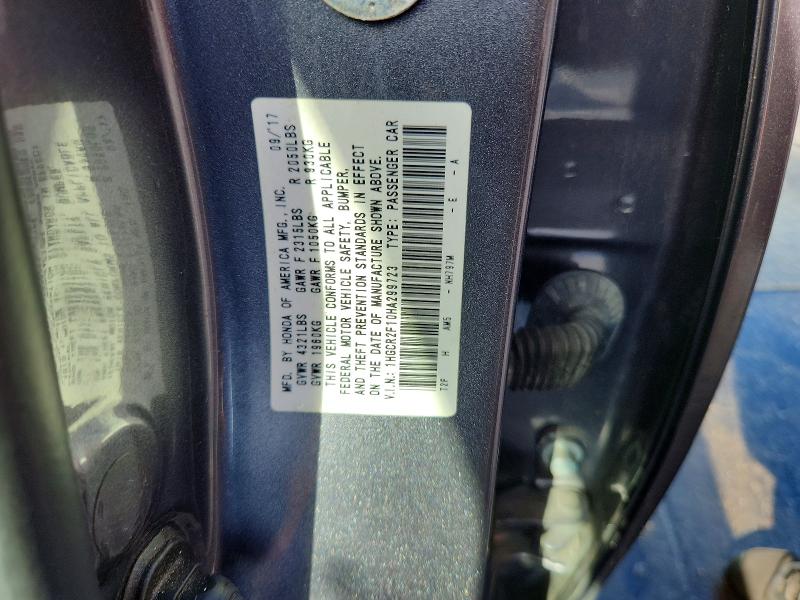 Aukcja sprzedaży 2017 Honda Accord, vin: 1HGCR2F10HA299723, numer aukcji: 68619626