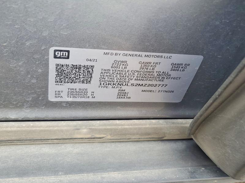Продаж на аукціоні авто 2021 Gmc Acadia, vin: 1GKKNULS2MZ202777        , номер лоту: 68757456