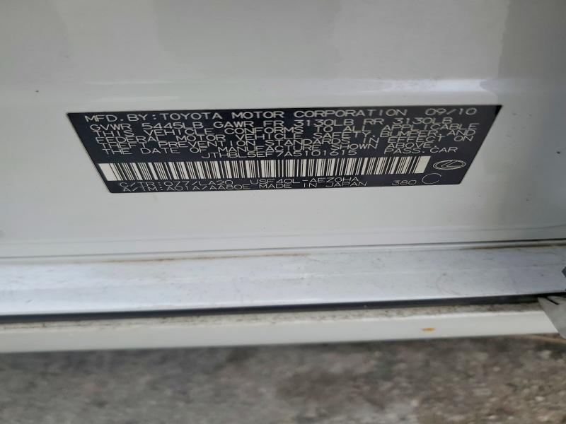 70488356 :رقم المزاد ، JTHBL5EF7A5101615 vin ، 2010 Lexus Ls مزاد بيع