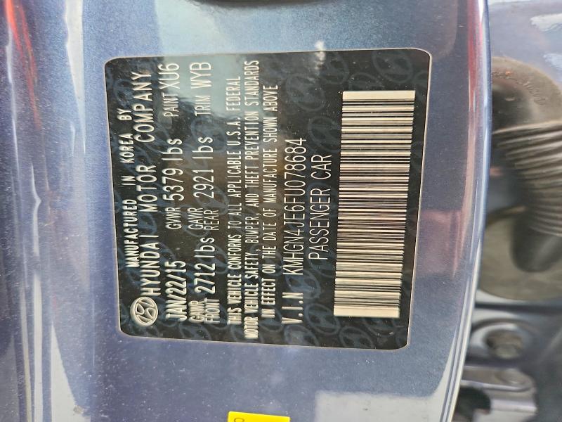 Продаж на аукціоні авто 2015 Hyundai Genesis, vin: KMHGN4JE6FU078684, номер лоту: 69993376