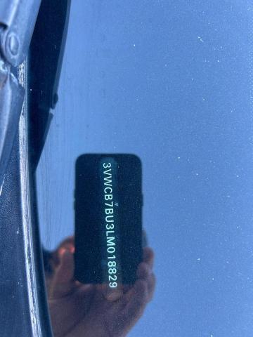 71423846 :رقم المزاد ، 3VWCB7BU3LM018829 vin ، 2020 Volkswagen Jetta مزاد بيع
