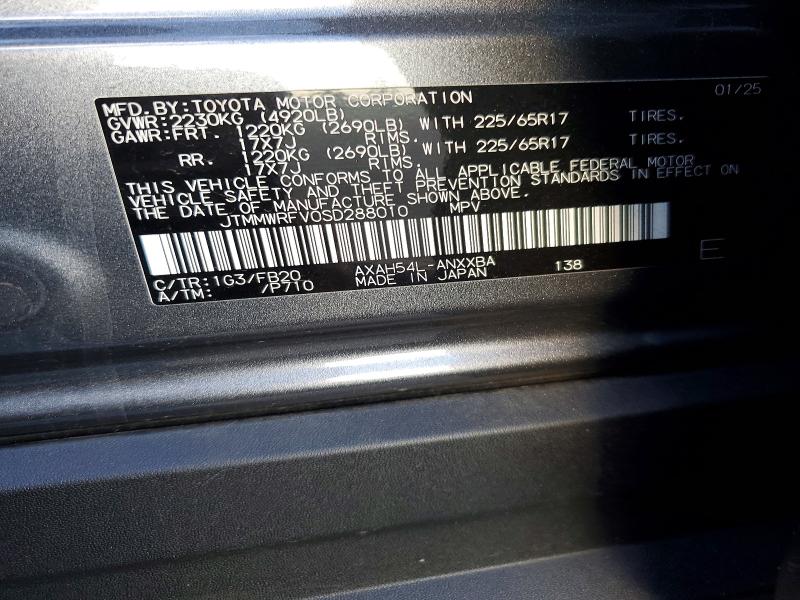Продаж на аукціоні авто 2025 Toyota Rav4, vin: JTMMWRFV0SD288010, номер лоту: 67938386