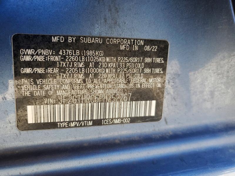 Продаж на аукціоні авто 2023 Subaru Crosstrek, vin: JF2GTHRC6PH252267, номер лоту: 68048636