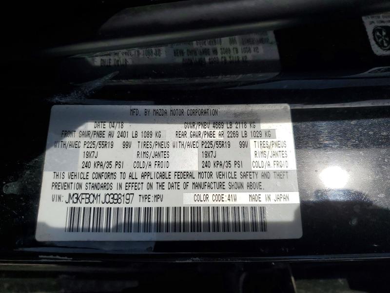 Aukcja sprzedaży 2018 Mazda Cx-5, vin: JM3KFBCM1J0398197, numer aukcji: 68310666