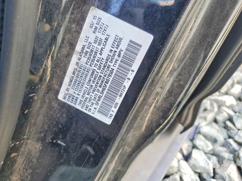 2015 Honda Odyssey მანქანა იყიდება აუქციონზე, vin: 5FNRL5H65FB079504, აუქციონის ნომერი: 69002396