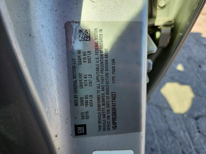 67387586 :رقم المزاد ، 1G4PR5SK6F4174037 vin ، 2015 Buick Verano مزاد بيع