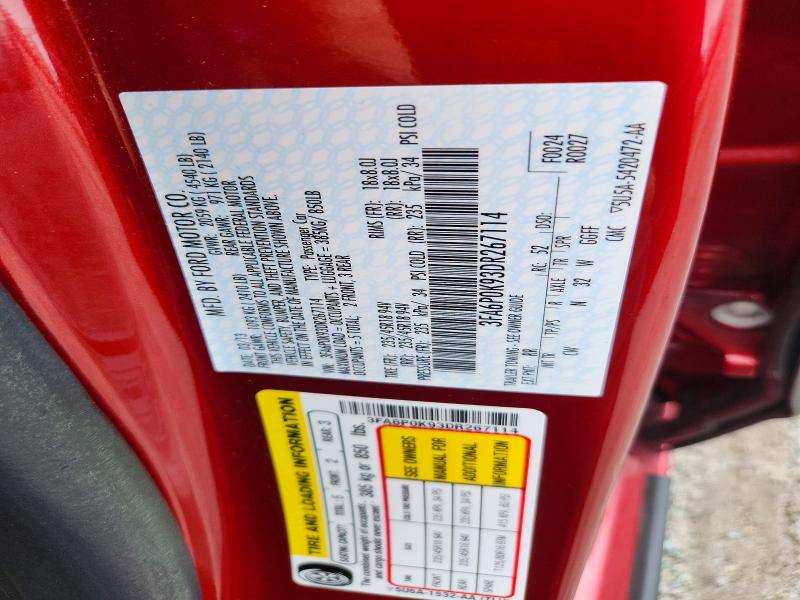 Продаж на аукціоні авто 2013 Ford Fusion, vin: 3FA6P0K93DR267114, номер лоту: 68758806