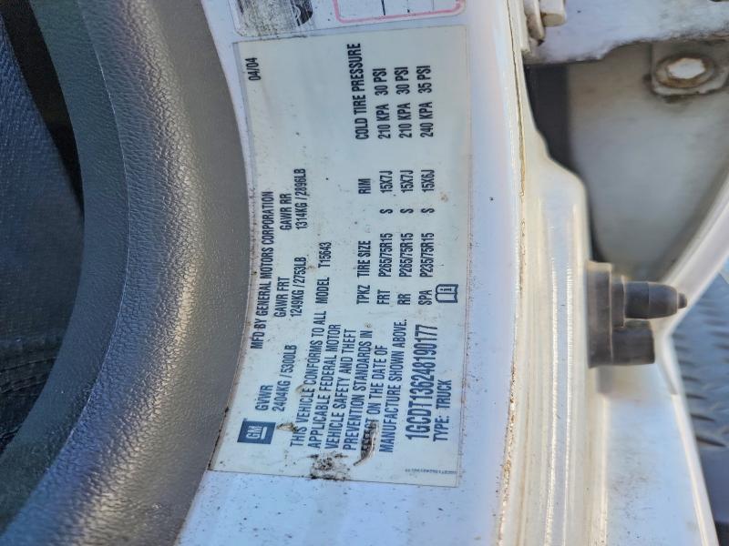 Auction sale of the 2004 Chevrolet Colorado, vin: 1GCDT136248190177        , lot number: 68710146
