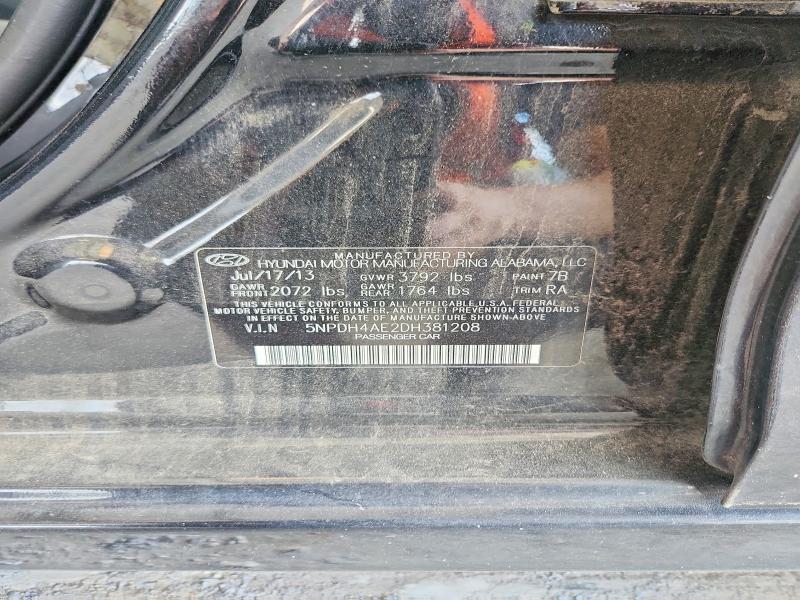 Продаж на аукціоні авто 2013 Hyundai Elantra, vin: 5NPDH4AE2DH381208, номер лоту: 68620966