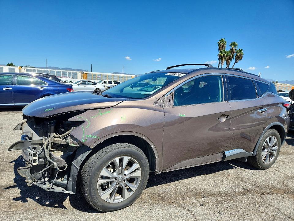 Auction sale of the 2017 Nissan Murano, vin: 5N1AZ2MHXHN120243, lot number: 70884296