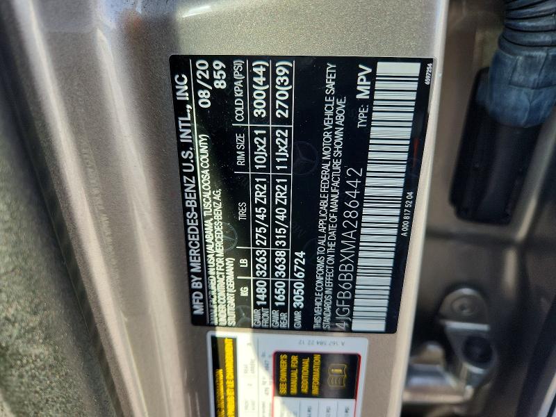 Продажа на аукционе авто 2021 Mercedes-benz Gle, vin: 4JGFB6BBXMA286442, номер лота: 67639836