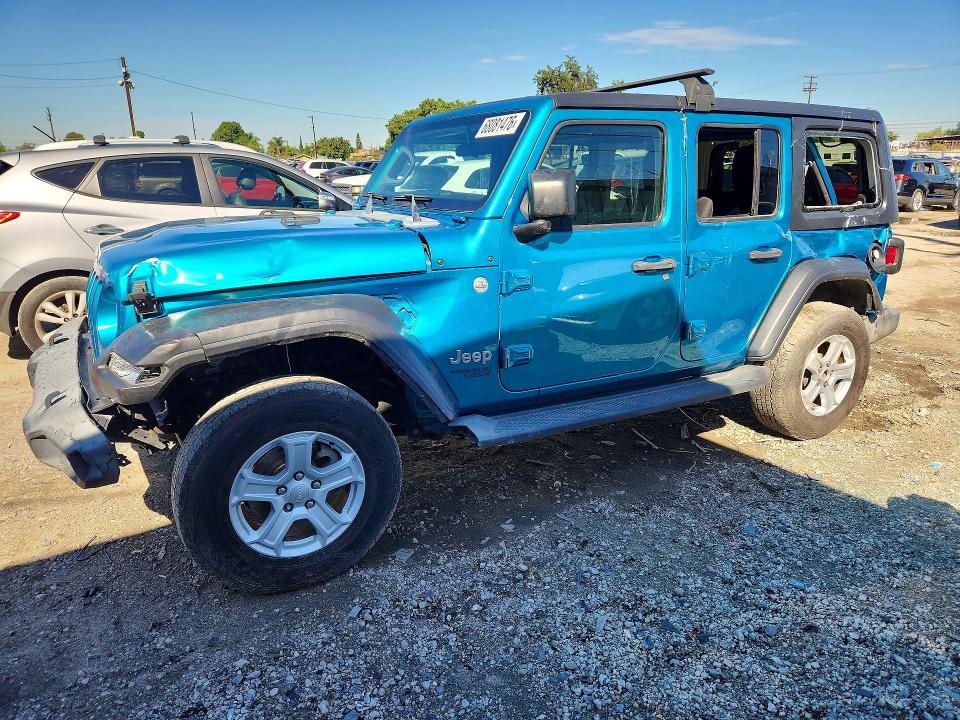 68081476 :رقم المزاد ، 1C4HJXDG2LW110582 vin ، 2020 Jeep Wrangler Unlimited مزاد بيع