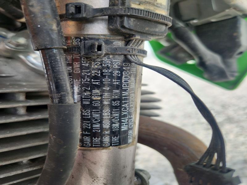 69596896 :رقم المزاد ، MH4LXCA11MJP00849 vin ، 2021 Kawasaki Klx230 مزاد بيع