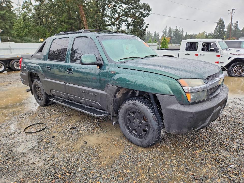 2002 Chevrolet Avalanche მანქანა იყიდება აუქციონზე, vin: 3GNEK13T92G103905, აუქციონის ნომერი: 70308566
