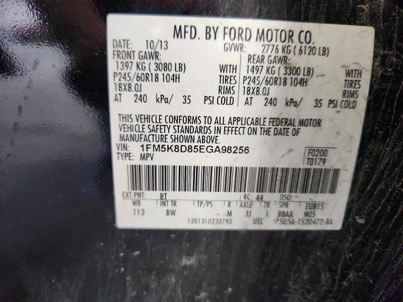 Aukcja sprzedaży 2014 Ford Explorer, vin: 1FM5K8D85EGA98256, numer aukcji: 67222646