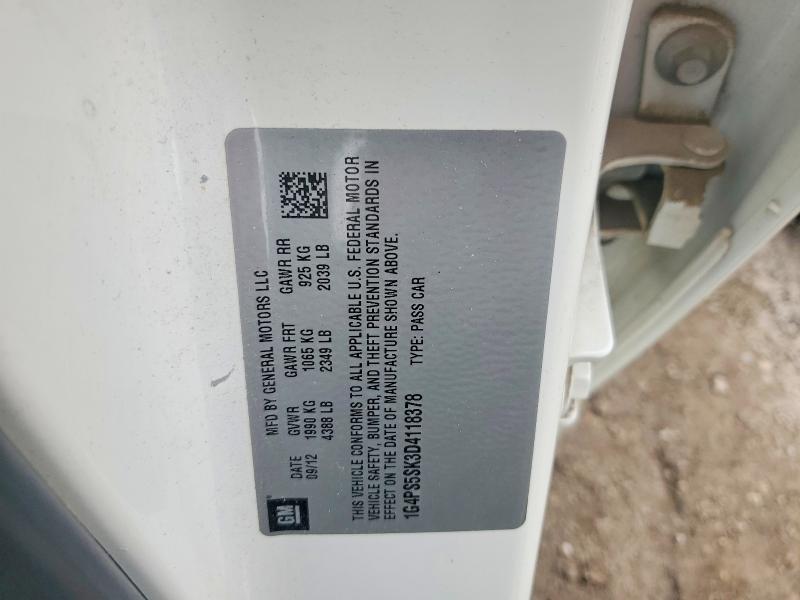 Aukcja sprzedaży 2013 Buick Verano, vin: 1G4PS5SK3D4118378, numer aukcji: 68893996