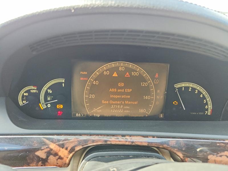 70493846 :رقم المزاد ، WDDNG71X09A274415 vin ، 2009 Mercedes-benz S مزاد بيع