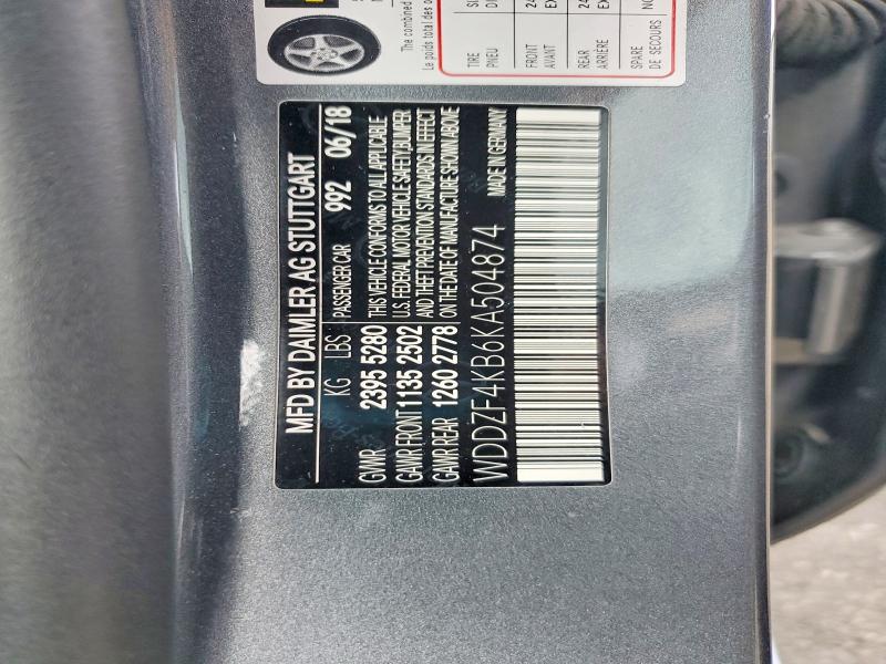 Продажа на аукционе авто 2019 Mercedes-benz E, vin: WDDZF4KB6KA504874, номер лота: 68077546