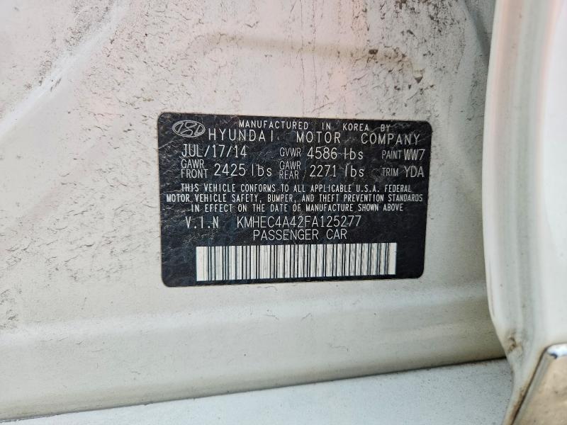 68446576 :رقم المزاد ، KMHEC4A42FA125277 vin ، 2015 Hyundai Sonata Hybrid مزاد بيع