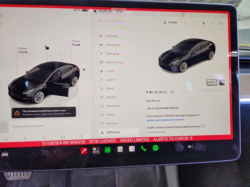 67679876 :رقم المزاد ، 5YJ3E1EA1NF369335 vin ، 2022 Tesla Model 3 مزاد بيع