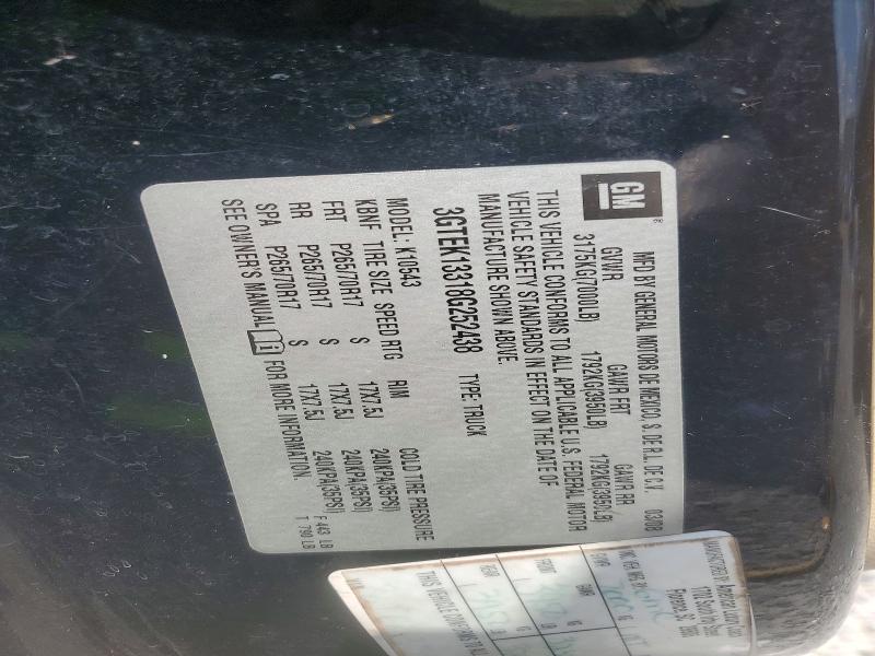 Aukcja sprzedaży 2008 Gmc Sierra, vin: 3GTEK13318G252438, numer aukcji: 67493866