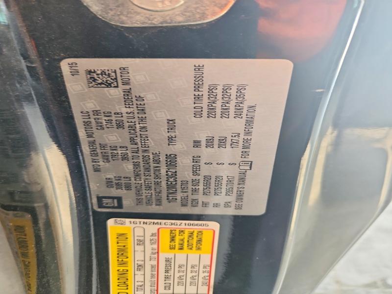 2016 Gmc Sierra მანქანა იყიდება აუქციონზე, vin: 1GTN2MEC3GZ106605, აუქციონის ნომერი: 67728106