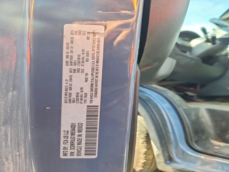 Aukcja sprzedaży 2021 Ram Promaster 3500, vin: 3C6MRVJG1ME544351, numer aukcji: 67937836