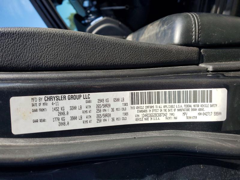 68609826 :رقم المزاد ، 1D4RD3GG2BC687342 vin ، 2011 Dodge Durango مزاد بيع