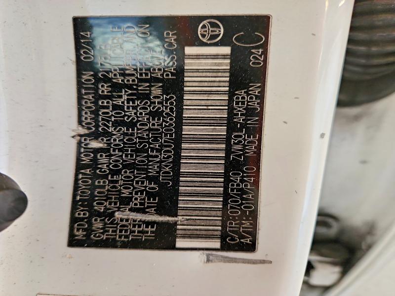 Aukcja sprzedaży 2014 Toyota Prius, vin: JTDKN3DU7E0362553, numer aukcji: 67170796