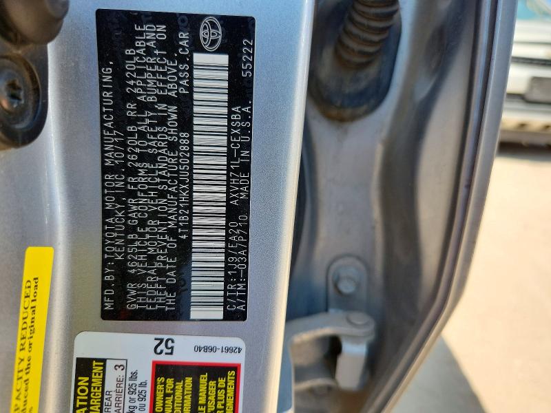 Aukcja sprzedaży 2018 Toyota Camry Hybrid, vin: 4T1B21HKXJU502888, numer aukcji: 67822826
