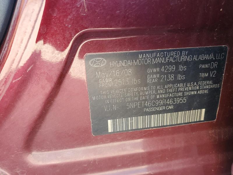 Продаж на аукціоні авто 2009 Hyundai Sonata, vin: 5NPET46C99H463955, номер лоту: 68093006