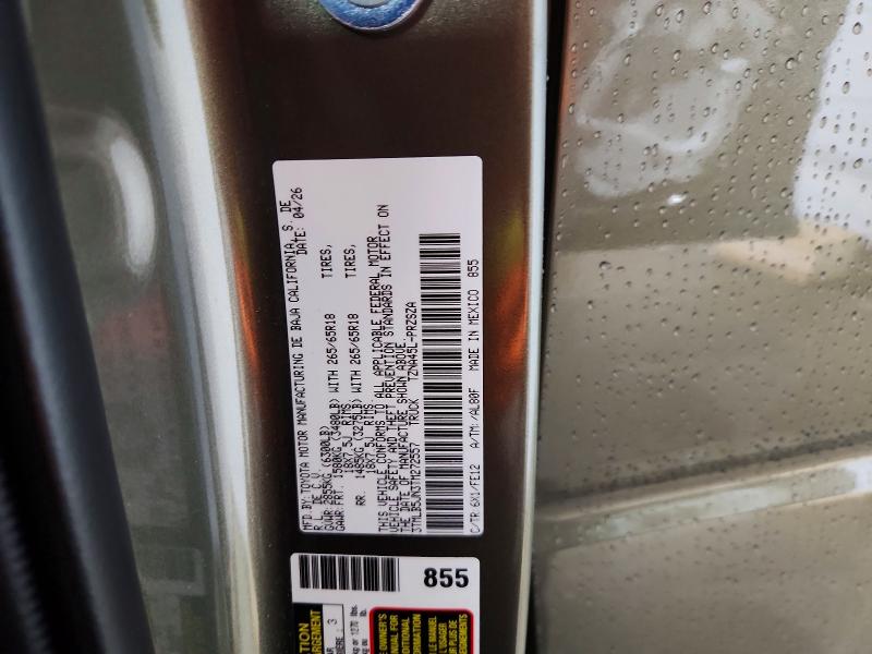 66785746 :رقم المزاد ، 3TMLB5JN3TM272557 vin ، 2026 Toyota Tacoma مزاد بيع