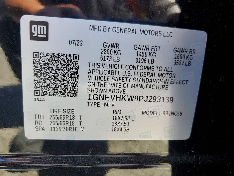 Продаж на аукціоні авто 2023 Chevrolet Traverse, vin: 1GNEVHKW9PJ293139, номер лоту: 67731176