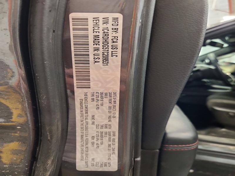 69067306 :رقم المزاد ، 1C4RDHDG5TC209531 vin ، 2026 Dodge Durango مزاد بيع