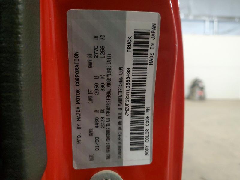 Aukcja sprzedaży 1990 Mazda B2200, vin: JM2UF3231L0883499, numer aukcji: 70451526